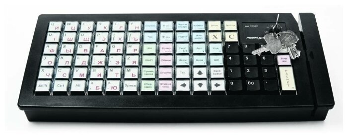 Программируемая клавиатура Posiflex KB-6600U-B черная