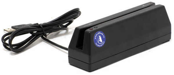 Ридер магнитных карт АТОЛ MSR-1272 на 1-2-3 дорожки, USB, черный