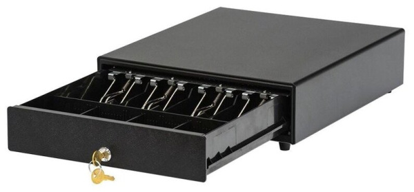 Денежный ящик АТОЛ SB-330-B черный, 330*380*90, механический