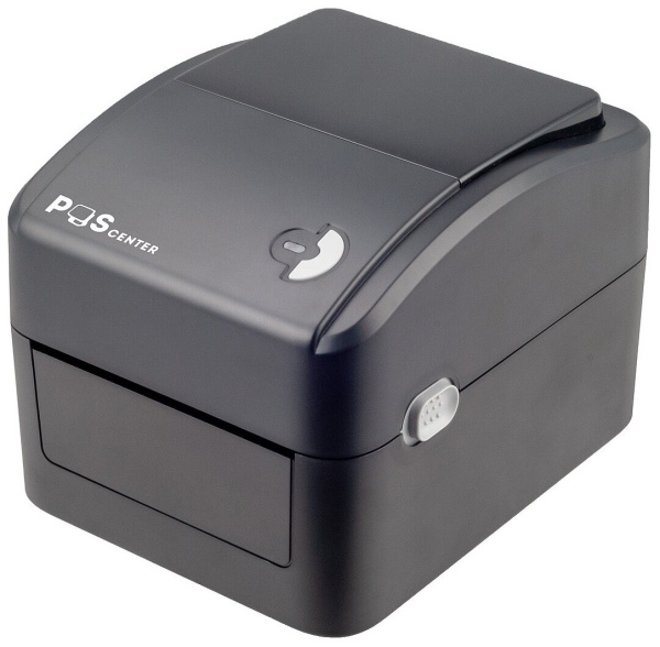Принтер этикеток Poscenter PC-100 UE (прямая термопечать, 4", USB+Ethernet) черный